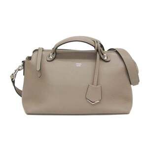 Fendi By The Way 8BL146 Women's Leather Handbag,Shoulder Bag Grayish